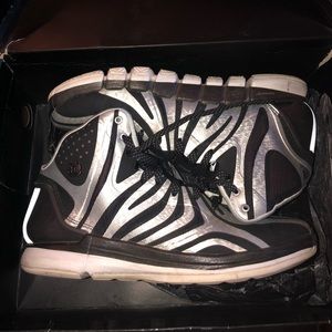 Adidas Derrick D Rose 4.5 Black/silver Zebra Sz 10
